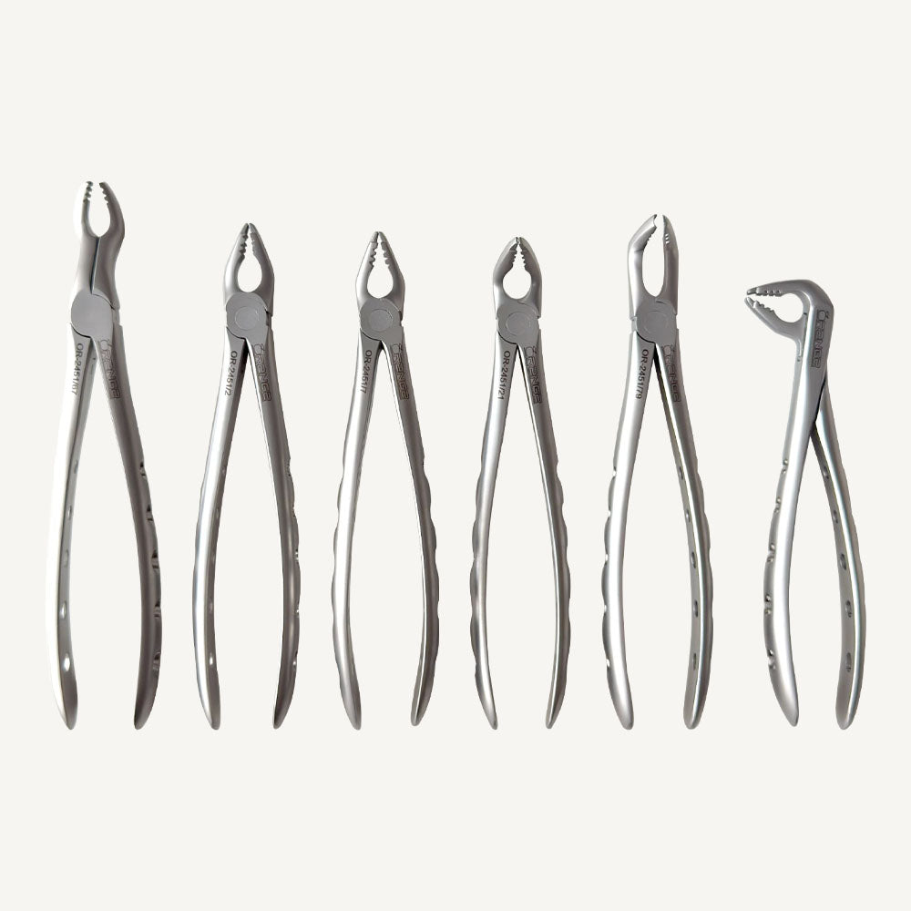 Extraction Forceps Set (Serrated)