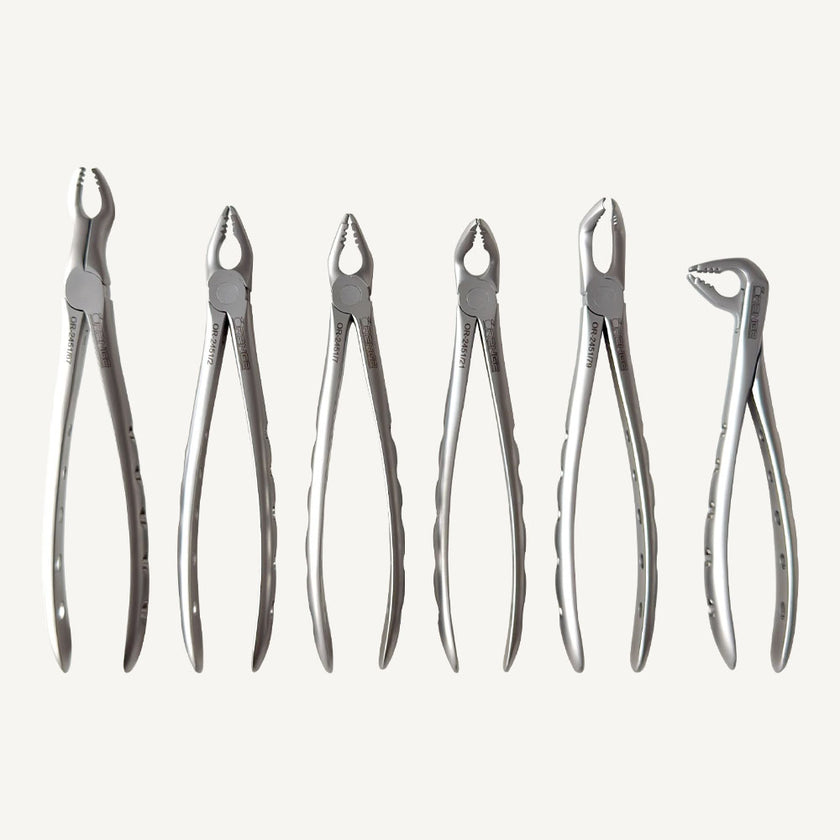 Extraction Forceps Set (Serrated)
