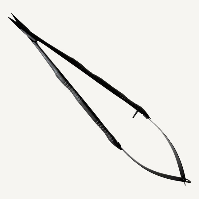 Black Castroviejo Micro Scissors Curved 18cm