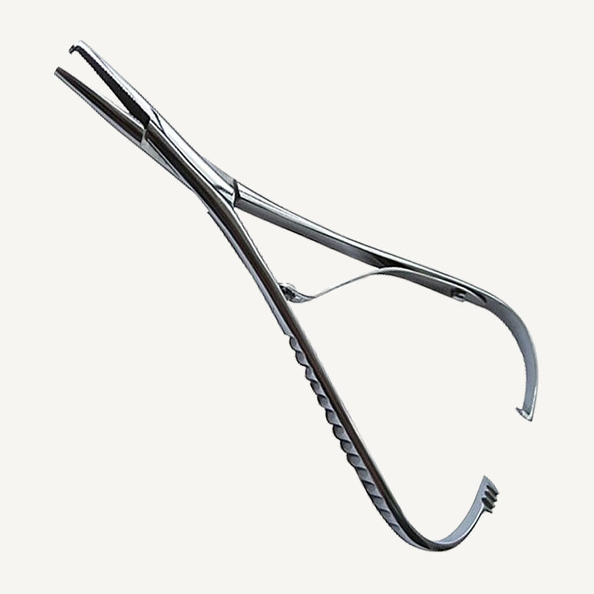 Elastic Placing Mathieu Pliers With Hook Tip