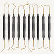 Kit of 10 Sinus Lift Instruments with Gold Titanium Nitride Coated Tips