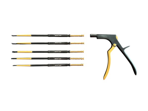 Kerrison Bone Punch With 5 Rotating Shafts